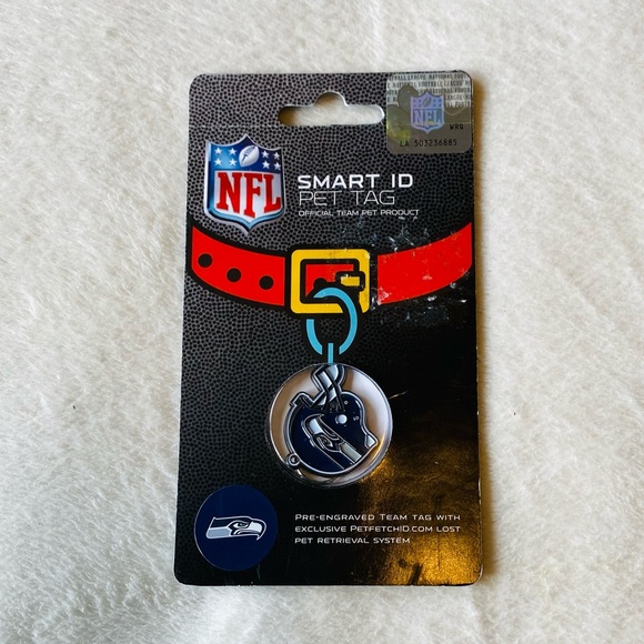 HP 🎉 NWT Seahawks Game Day Collar and ID Tags - Picture 4 of 4